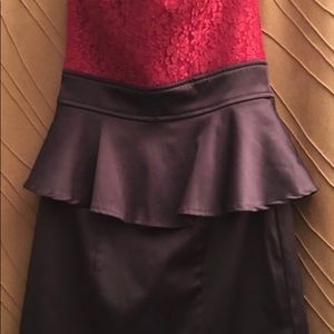 Red Black Dress
